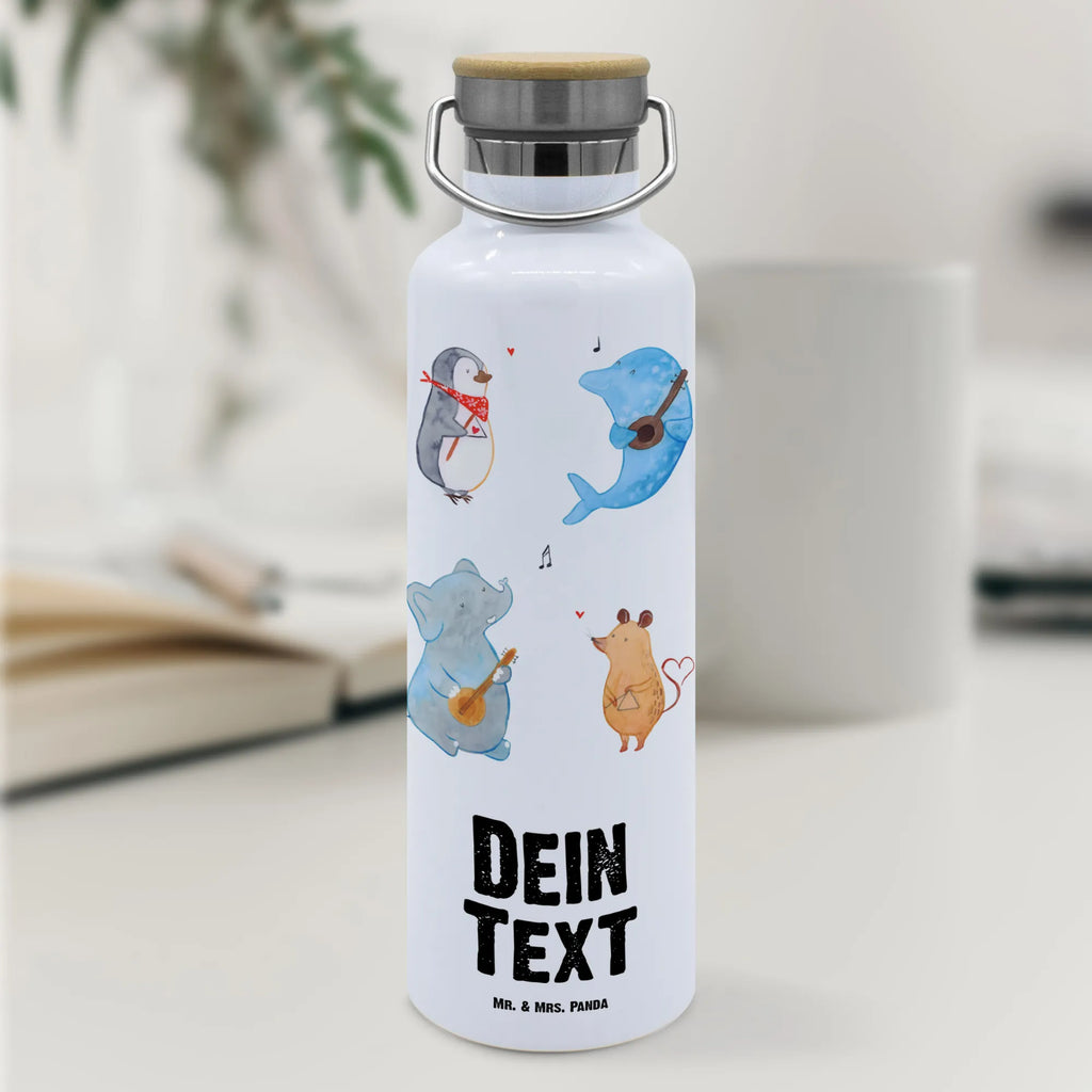 Personalisierte Trinkflasche Big Band Personalisierte Trinkflasche, Trinkflasche mit Namen, Trinkflasche bedrucken, Flasche personalisiert, Trinkflasch mit Aufdruck, Trinkflasche Werbegeschenk, Namensaufdruck Trinkflasche, Sportflasche personalisiert, Trinkflasche Sport, Tiermotive, Gute Laune, lustige Sprüche, Tiere, Hund, Pinguin, Maus, Elefant, Delfin, Gitarre, Band, Triangel, Musikanten, Musik