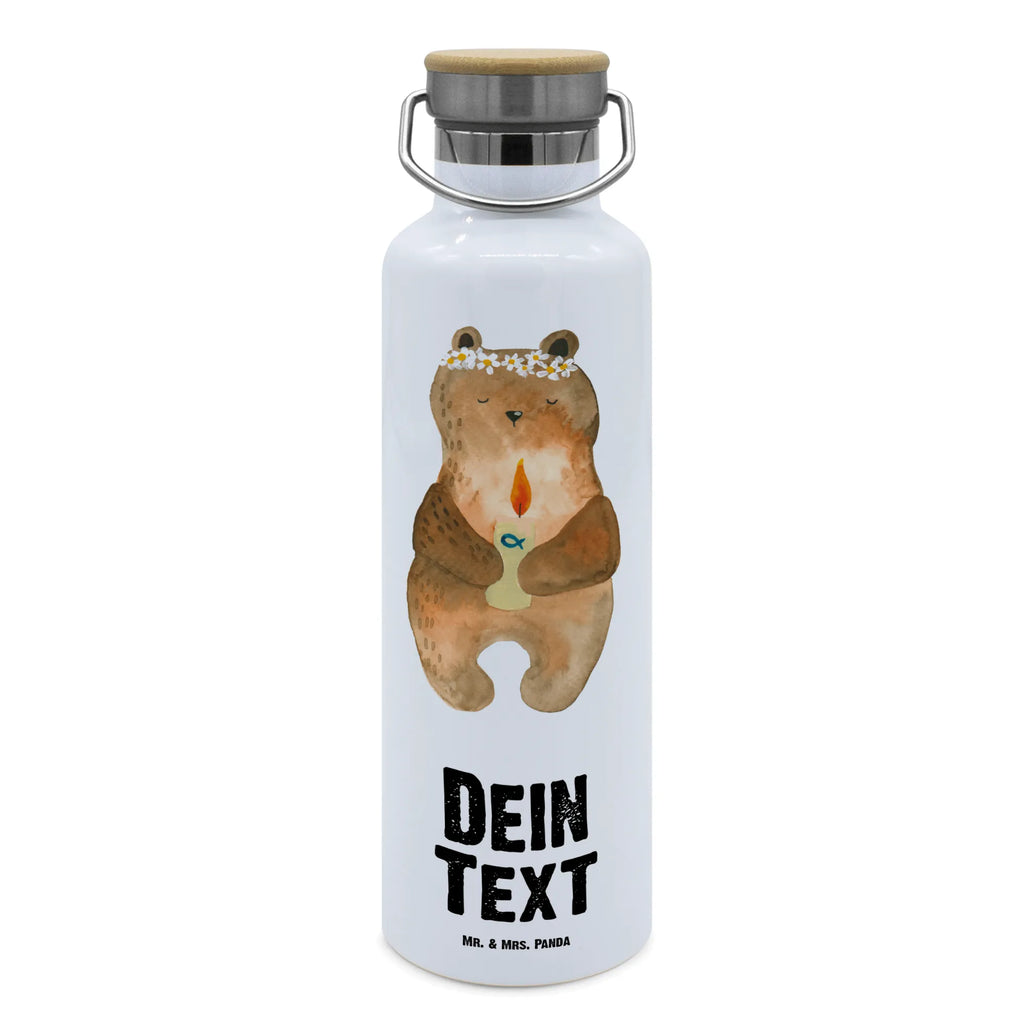 Personalisierte Trinkflasche Kommunion-Bär Personalisierte Trinkflasche, Trinkflasche mit Namen, Trinkflasche bedrucken, Flasche personalisiert, Trinkflasch mit Aufdruck, Trinkflasche Werbegeschenk, Namensaufdruck Trinkflasche, Sportflasche personalisiert, Trinkflasche Sport, Bär, Teddy, Teddybär, Kommunion, Gottes Segen, Taufkerze, katholisch