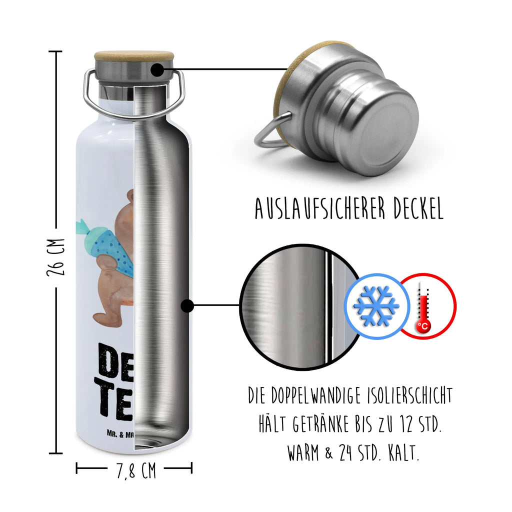 Personalisierte Trinkflasche Bär mit Schultüte Personalisierte Trinkflasche, Trinkflasche mit Namen, Trinkflasche bedrucken, Flasche personalisiert, Trinkflasch mit Aufdruck, Trinkflasche Werbegeschenk, Namensaufdruck Trinkflasche, Sportflasche personalisiert, Trinkflasche Sport, Bär, Teddy, Teddybär, Bär Motiv, Schultüte, Erster Schultag Geschenk, Einschulung Geschenk, Schule Geschenk, Grundschule, Schulanfang, Schulbeginn