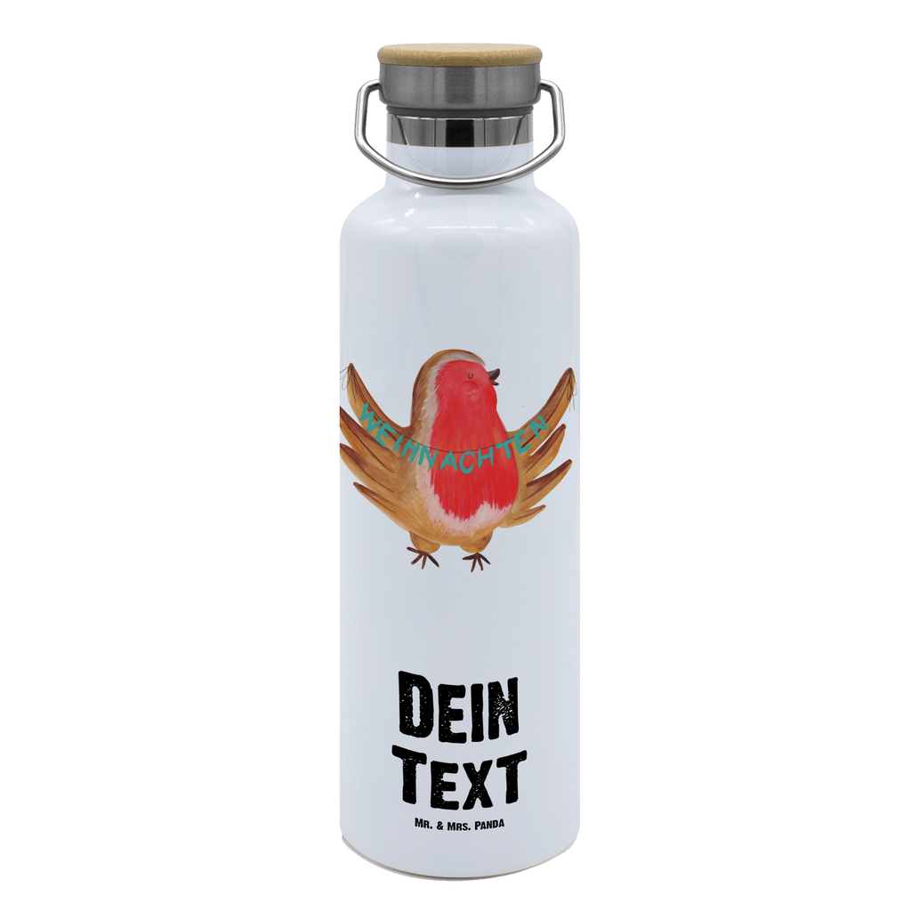 Personalisierte Trinkflasche Rotkehlchen Weihnachten Personalisierte Trinkflasche, Trinkflasche mit Namen, Trinkflasche bedrucken, Flasche personalisiert, Trinkflasch mit Aufdruck, Trinkflasche Werbegeschenk, Namensaufdruck Trinkflasche, Sportflasche personalisiert, Trinkflasche Sport, Winter, Weihnachten, Weihnachtsdeko, Nikolaus, Advent, Heiligabend, Wintermotiv, Frohe Weihnachten, Weihnachtsmotiv, Weihnachtsgruß, Vogel, xmas