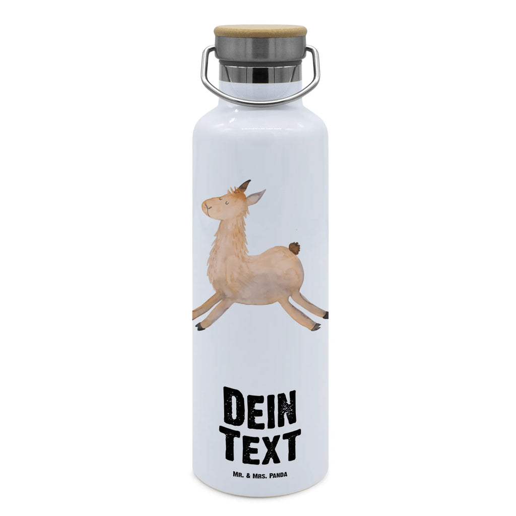 Personalisierte Trinkflasche Lama springend Personalisierte Trinkflasche, Trinkflasche mit Namen, Trinkflasche bedrucken, Flasche personalisiert, Trinkflasch mit Aufdruck, Trinkflasche Werbegeschenk, Namensaufdruck Trinkflasche, Sportflasche personalisiert, Trinkflasche Sport, Lama, Alpaka, Lamas, Lieblingstag, Happy day, fröhlich, Glück, Freundin, Liebeskummer, Neustart, guten Morgen, Start, Prüfung, Abitur