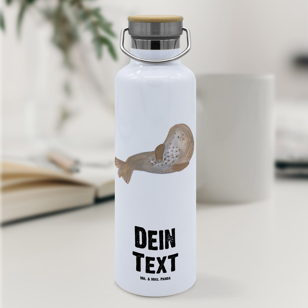 Personalisierte Trinkflasche Robbe lachend Personalisierte Trinkflasche, Trinkflasche mit Namen, Trinkflasche bedrucken, Flasche personalisiert, Trinkflasch mit Aufdruck, Trinkflasche Werbegeschenk, Namensaufdruck Trinkflasche, Sportflasche personalisiert, Trinkflasche Sport, Tiermotive, Gute Laune, lustige Sprüche, Tiere, Robbe, Robben, Seehund, Strand, Meerestier, Ostsee, Nordsee