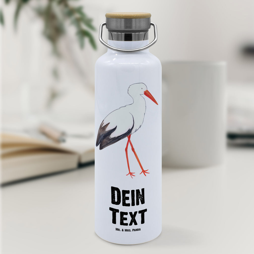 Personalisierte Trinkflasche Storch Personalisierte Trinkflasche, Trinkflasche mit Namen, Trinkflasche bedrucken, Flasche personalisiert, Trinkflasch mit Aufdruck, Trinkflasche Werbegeschenk, Namensaufdruck Trinkflasche, Sportflasche personalisiert, Trinkflasche Sport, Tiermotive, Gute Laune, lustige Sprüche, Tiere, Storch, Störche, Schwangerschaft, Geburt, Mutter, Mütter, Mutter werden, Schwanger, Babybauch, Baby