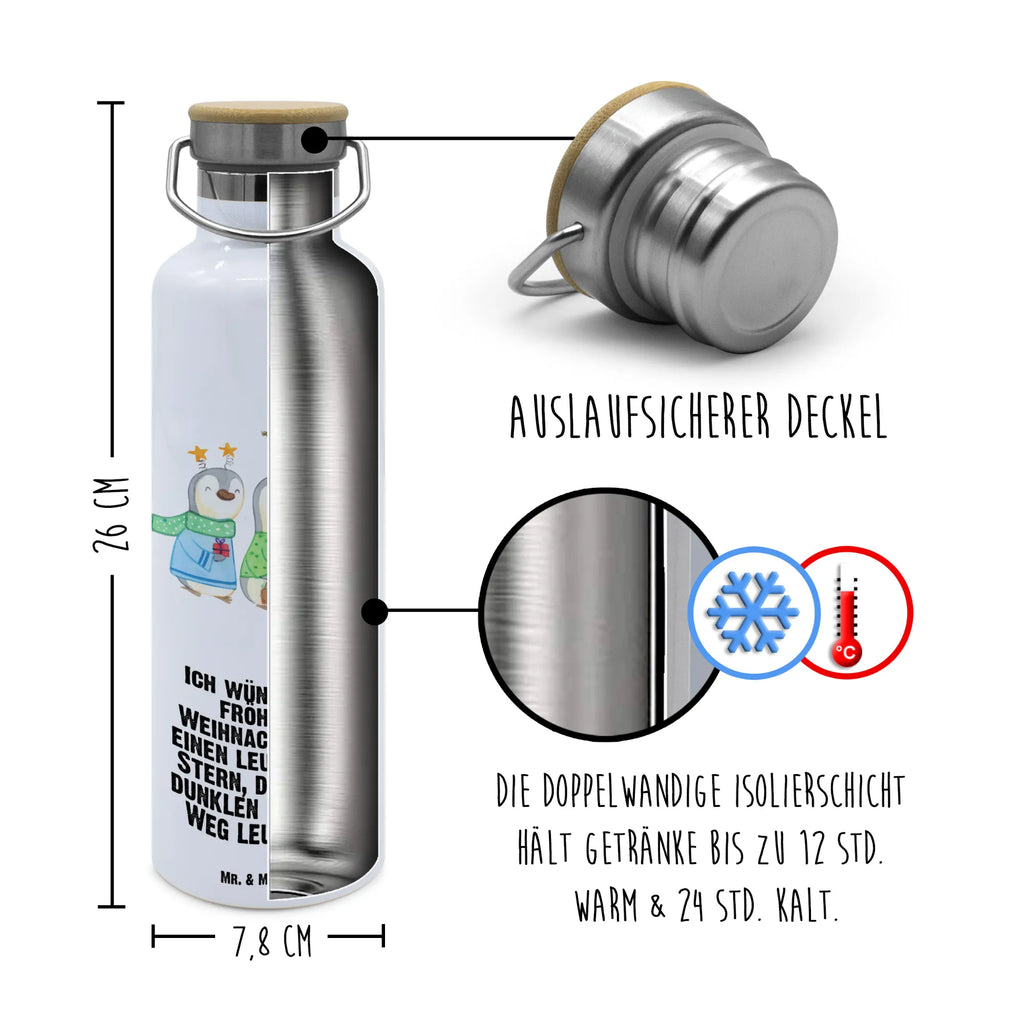 Trinkflasche Winterzeit Heilige drei Könige Thermosflasche, Isolierflasche, Edelstahl, Trinkflasche, isoliert, Wamrhaltefunktion, Sportflasche, Flasche zum Sport, Sportlerflasche, Winter, Weihnachten, Weihnachtsdeko, Nikolaus, Advent, Heiligabend, Wintermotiv, Weihnachtsmann, Heilige drei Könige, Weihnachtstage, Weihnachtszeit