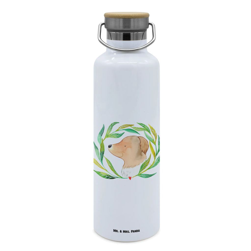 Trinkflasche Hund Blumen Thermosflasche, Isolierflasche, Edelstahl, Trinkflasche, isoliert, Wamrhaltefunktion, Sportflasche, Flasche zum Sport, Sportlerflasche, Hund, Hundemotiv, Haustier, Hunderasse, Tierliebhaber, Hundebesitzer, Sprüche, Ranke, Therapie, Selbsttherapie, Hundeliebe, Hundeglück, Hunde