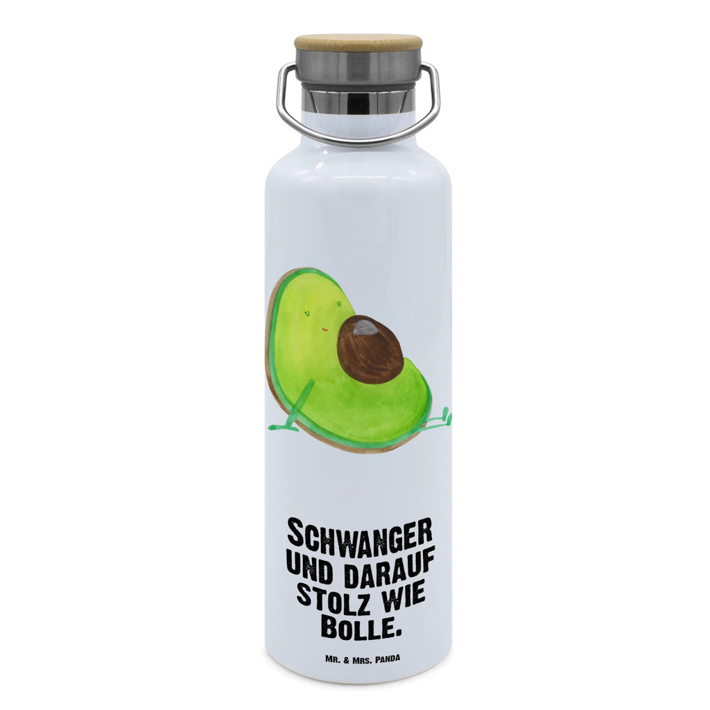 Trinkflasche Avocado Schwangerschaft Thermosflasche, Isolierflasche, Edelstahl, Trinkflasche, isoliert, Wamrhaltefunktion, Sportflasche, Flasche zum Sport, Sportlerflasche, Avocado, Veggie, Vegan, Gesund, schwanger, Schwangerschaft, Babyparty, Babyshower