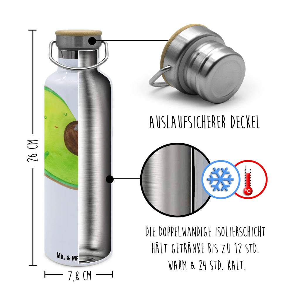 Trinkflasche Avocado Schwangerschaft Thermosflasche, Isolierflasche, Edelstahl, Trinkflasche, isoliert, Wamrhaltefunktion, Sportflasche, Flasche zum Sport, Sportlerflasche, Avocado, Veggie, Vegan, Gesund, schwanger, Schwangerschaft, Babyparty, Babyshower