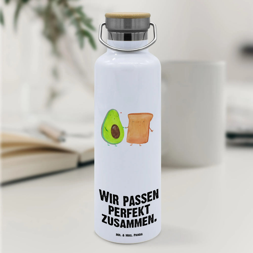 Trinkflasche Avocado Toast Thermosflasche, Isolierflasche, Edelstahl, Trinkflasche, isoliert, Wamrhaltefunktion, Sportflasche, Flasche zum Sport, Sportlerflasche, Avocado, Veggie, Vegan, Gesund, Toast, Toastbrot, Liebespaar, Pärchen, Freund, Freundin, Verlobt, Verlobungsparty, Hochzeit, Hochzeitsgeschenk, Jahrestag, Jahrestagsgeschenk