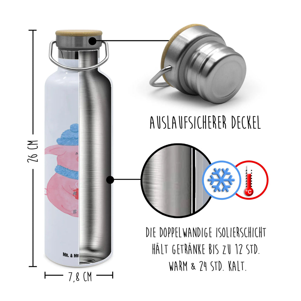 Trinkflasche Schwein Glühwein Thermosflasche, Isolierflasche, Edelstahl, Trinkflasche, isoliert, Wamrhaltefunktion, Sportflasche, Flasche zum Sport, Sportlerflasche, Winter, Weihnachten, Weihnachtsdeko, Nikolaus, Advent, Heiligabend, Wintermotiv, Glühschwein, Glühwein, Weihnachtsmarkt, Punsch