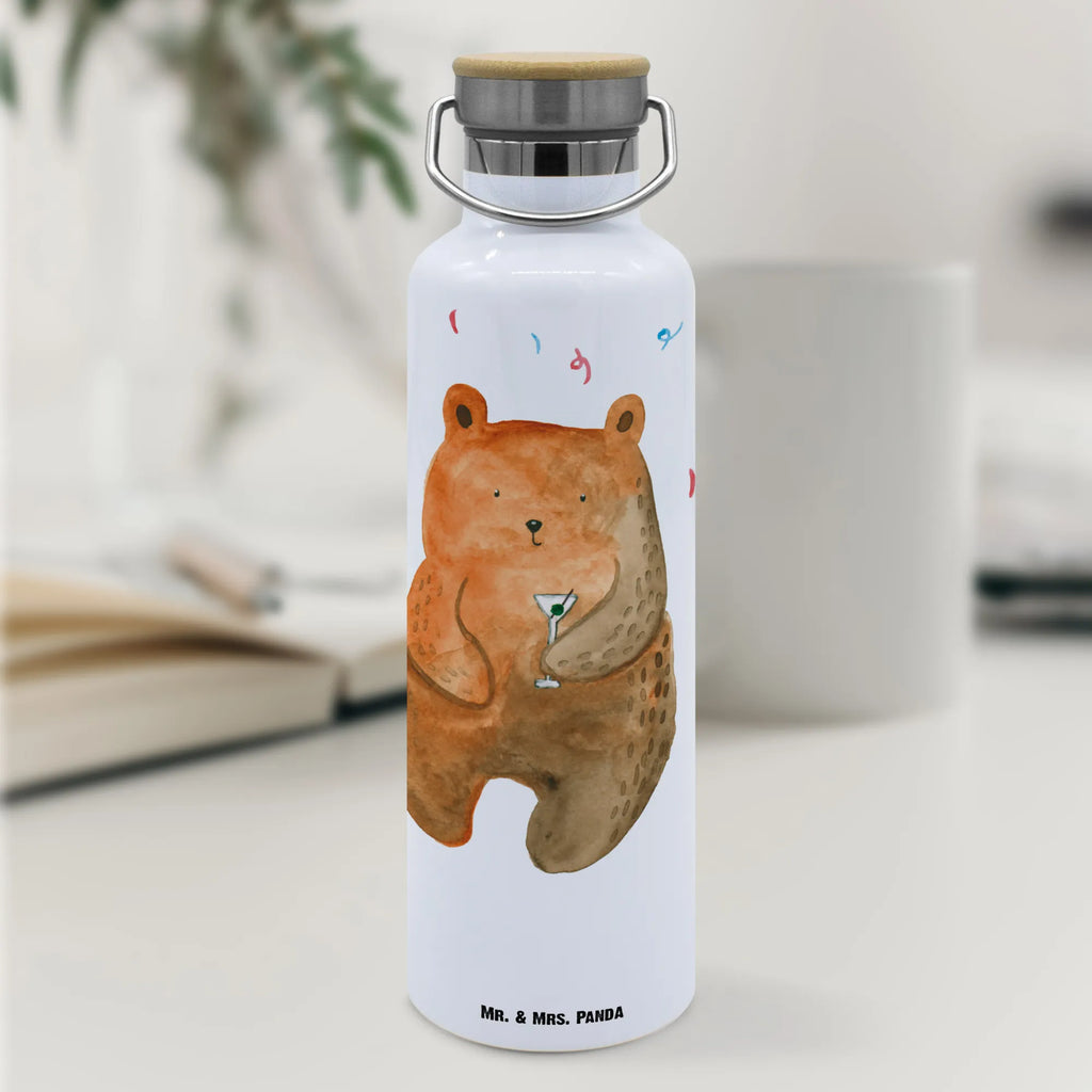 Trinkflasche Bär Party Thermosflasche, Isolierflasche, Edelstahl, Trinkflasche, isoliert, Wamrhaltefunktion, Sportflasche, Flasche zum Sport, Sportlerflasche, Bär, Teddy, Teddybär, Geburtstag, Geburtstagsgeschenk, Geschenk, Party, Feiern, Abfeiern, Mitbringsel, Gute Laune, Lustig