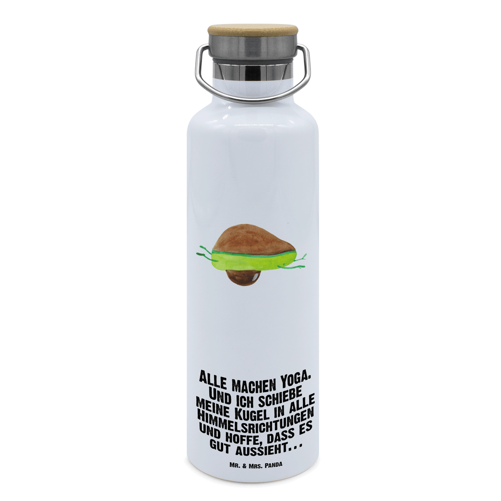 Trinkflasche Avocado Yoga Thermosflasche, Isolierflasche, Edelstahl, Trinkflasche, isoliert, Wamrhaltefunktion, Sportflasche, Flasche zum Sport, Sportlerflasche, Avocado, Veggie, Vegan, Gesund, Avocado Yoga Vegan