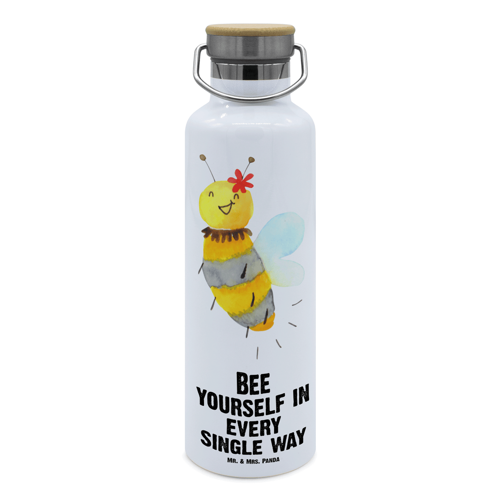 Trinkflasche Biene Blume Thermosflasche, Isolierflasche, Edelstahl, Trinkflasche, isoliert, Wamrhaltefunktion, Sportflasche, Flasche zum Sport, Sportlerflasche, Biene, Wespe, Hummel