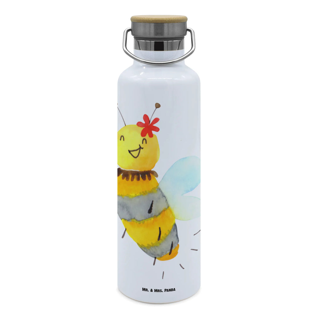 Trinkflasche Biene Blume Thermosflasche, Isolierflasche, Edelstahl, Trinkflasche, isoliert, Wamrhaltefunktion, Sportflasche, Flasche zum Sport, Sportlerflasche, Biene, Wespe, Hummel