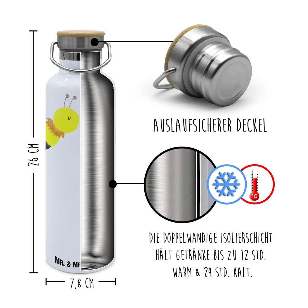 Trinkflasche Biene Liebe Thermosflasche, Isolierflasche, Edelstahl, Trinkflasche, isoliert, Wamrhaltefunktion, Sportflasche, Flasche zum Sport, Sportlerflasche, Biene, Wespe, Hummel