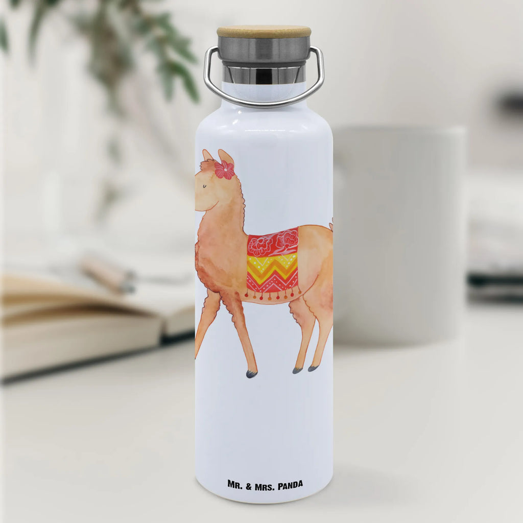 Trinkflasche Alpaka Stolz Thermosflasche, Isolierflasche, Edelstahl, Trinkflasche, isoliert, Wamrhaltefunktion, Sportflasche, Flasche zum Sport, Sportlerflasche, Alpaka, Lama