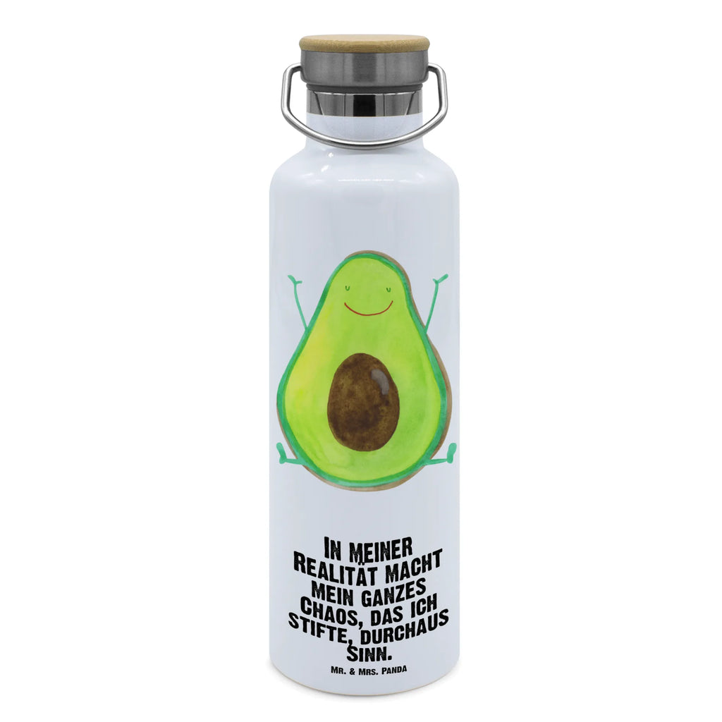 Trinkflasche Avocado Glücklich Thermosflasche, Isolierflasche, Edelstahl, Trinkflasche, isoliert, Wamrhaltefunktion, Sportflasche, Flasche zum Sport, Sportlerflasche, Avocado, Veggie, Vegan, Gesund, Chaos