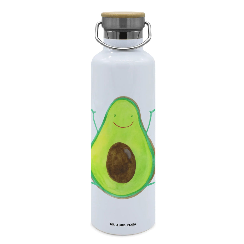 Trinkflasche Avocado Glücklich Thermosflasche, Isolierflasche, Edelstahl, Trinkflasche, isoliert, Wamrhaltefunktion, Sportflasche, Flasche zum Sport, Sportlerflasche, Avocado, Veggie, Vegan, Gesund, Chaos