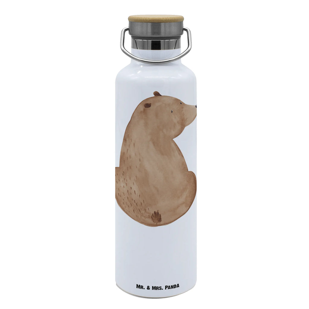 Trinkflasche Bär Schulterblick Thermosflasche, Isolierflasche, Edelstahl, Trinkflasche, isoliert, Wamrhaltefunktion, Sportflasche, Flasche zum Sport, Sportlerflasche, Bär, Teddy, Teddybär, Selbstachtung, Weltansicht, Motivation, Bären, Bärenliebe, Weisheit