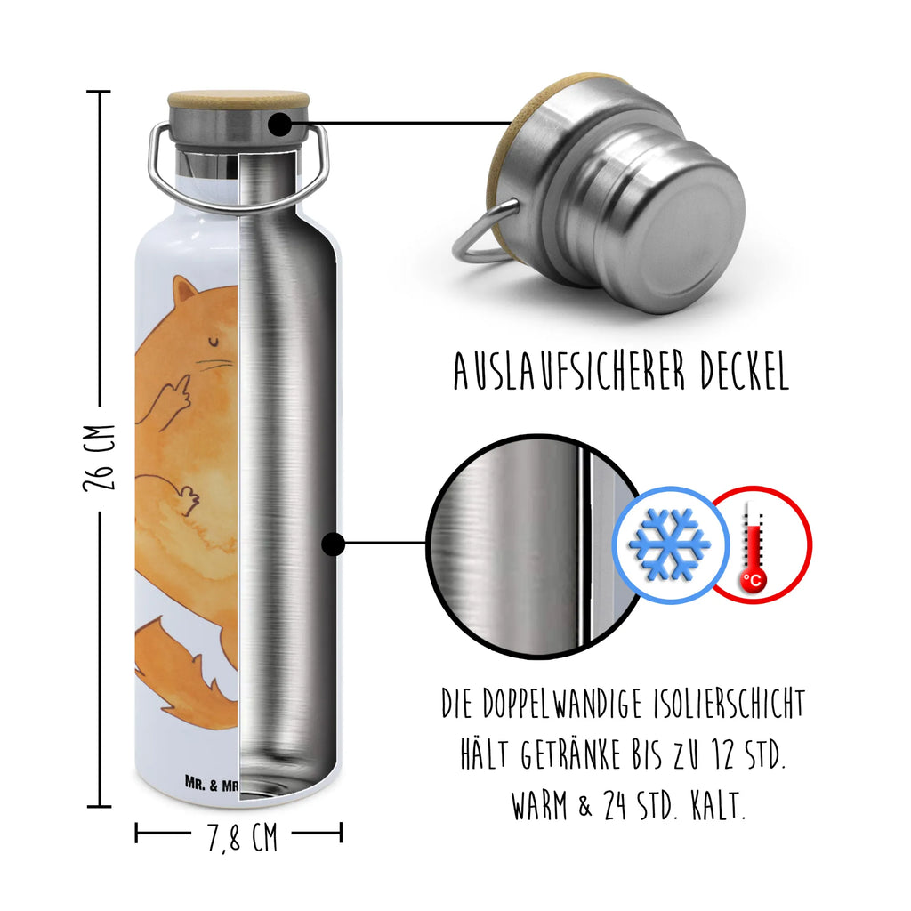 Trinkflasche Katze Frühaufsteher Thermosflasche, Isolierflasche, Edelstahl, Trinkflasche, isoliert, Wamrhaltefunktion, Sportflasche, Flasche zum Sport, Sportlerflasche, Katze, Katzenmotiv, Katzenfan, Katzendeko, Katzenfreund, Katzenliebhaber, Katzenprodukte, Katzenartikel, Katzenaccessoires, Katzensouvenirs, Katzenliebhaberprodukte, Katzenmotive, Der frühe Vogel kann mich mal, Morgenmuffel, Frühaufsteher, Kaffee, Katzen, Kater, Mietze