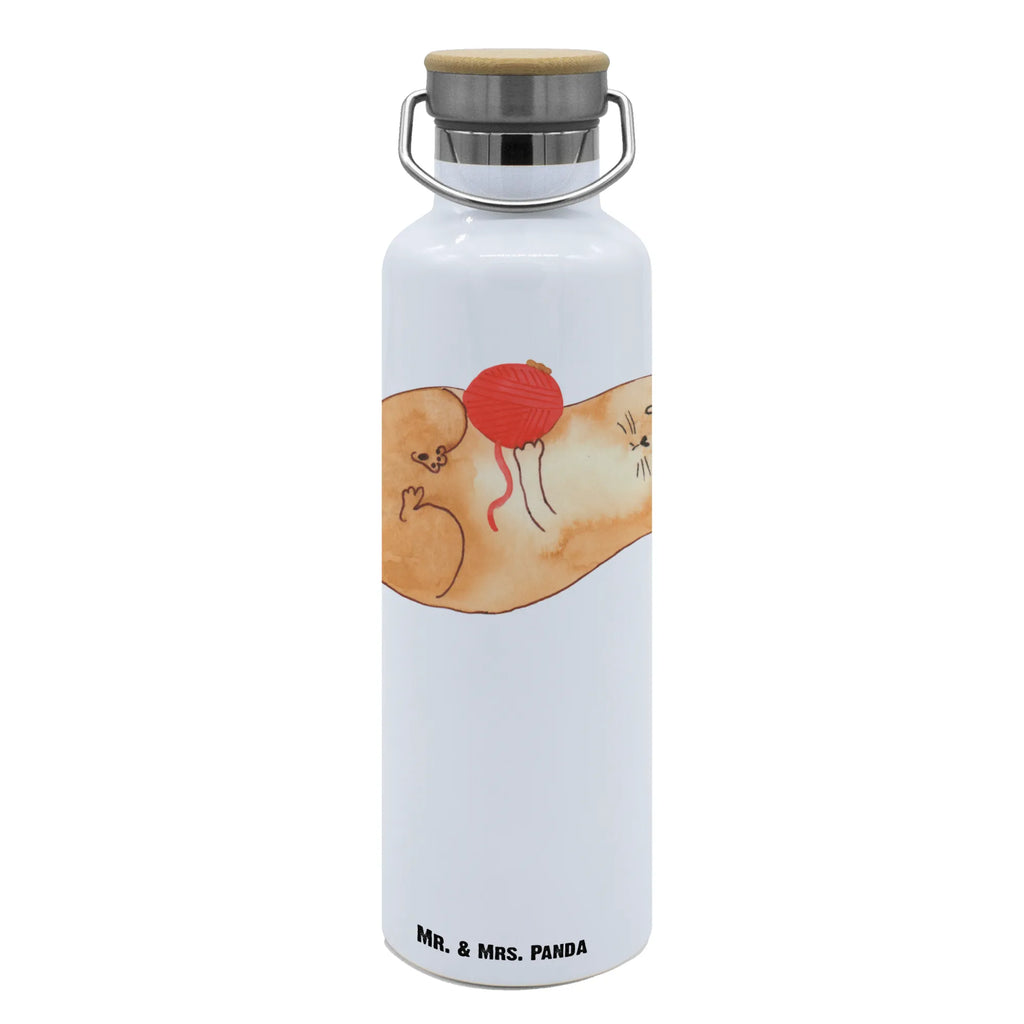 Trinkflasche Katze Wolle Thermosflasche, Isolierflasche, Edelstahl, Trinkflasche, isoliert, Wamrhaltefunktion, Sportflasche, Flasche zum Sport, Sportlerflasche, Katze, Katzenmotiv, Katzenfan, Katzendeko, Katzenfreund, Katzenliebhaber, Katzenprodukte, Katzenartikel, Katzenaccessoires, Katzensouvenirs, Katzenliebhaberprodukte, Katzenmotive, Katzen, Kater, Mietze, Cat, Cats, Katzenhalter, Katzenbesitzerin, Haustier, Wollknäuel, Wolle, Spielen, Spiel, verspielt