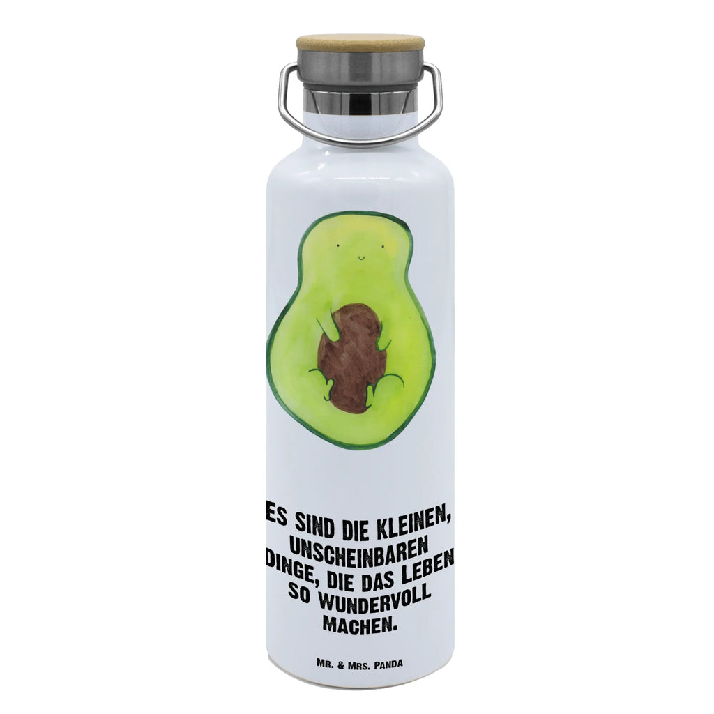 Trinkflasche Avocado Kern Thermosflasche, Isolierflasche, Edelstahl, Trinkflasche, isoliert, Wamrhaltefunktion, Sportflasche, Flasche zum Sport, Sportlerflasche, Avocado, Veggie, Vegan, Gesund, Avokado, Avocadokern, Kern, Pflanze, Spruch Leben