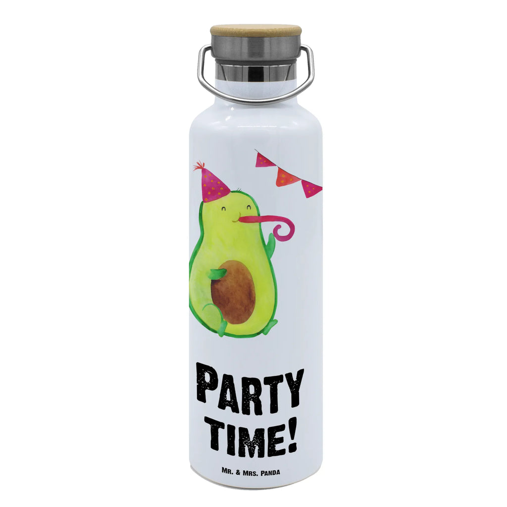 Trinkflasche Avocado Party Zeit Thermosflasche, Isolierflasche, Edelstahl, Trinkflasche, isoliert, Wamrhaltefunktion, Sportflasche, Flasche zum Sport, Sportlerflasche, Avocado, Veggie, Vegan, Gesund