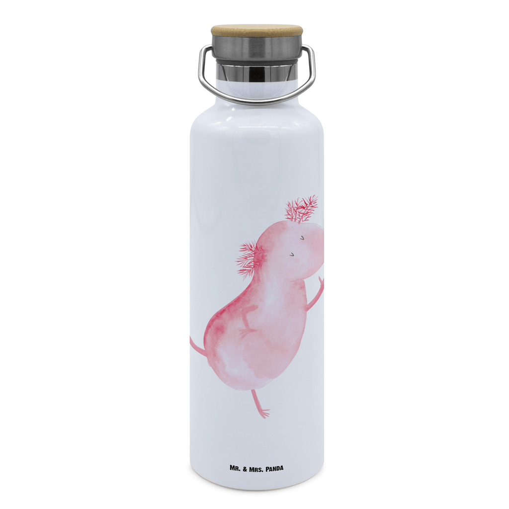 Trinkflasche Axolotl Tanzen Thermosflasche, Isolierflasche, Edelstahl, Trinkflasche, isoliert, Wamrhaltefunktion, Sportflasche, Flasche zum Sport, Sportlerflasche, Axolotl, Molch, Axolot, Schwanzlurch, Lurch, Lurche, Dachschaden, Sterne, verrückt, Freundin, beste Freundin