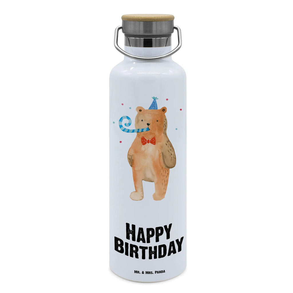 Trinkflasche Bär Geburtstag Thermosflasche, Isolierflasche, Edelstahl, Trinkflasche, isoliert, Wamrhaltefunktion, Sportflasche, Flasche zum Sport, Sportlerflasche, Bär, Teddy, Teddybär, Happy Birthday, Alles Gute, Glückwunsch, Geburtstag