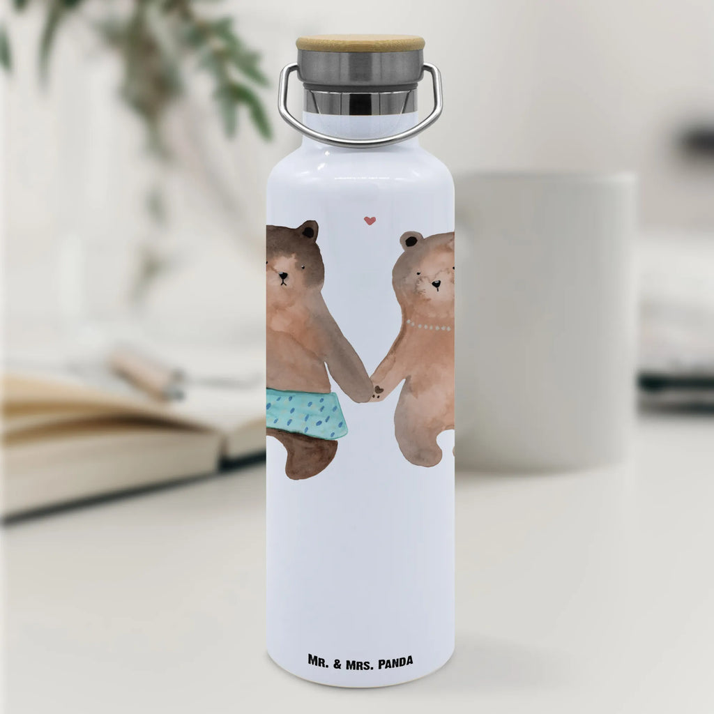 Trinkflasche Bär Freundin Thermosflasche, Isolierflasche, Edelstahl, Trinkflasche, isoliert, Wamrhaltefunktion, Sportflasche, Flasche zum Sport, Sportlerflasche, Bär, Teddy, Teddybär, Bär Freundin Beste Freund Liebe Liebesbeweis Verliebt Kumpel Kumpeliene