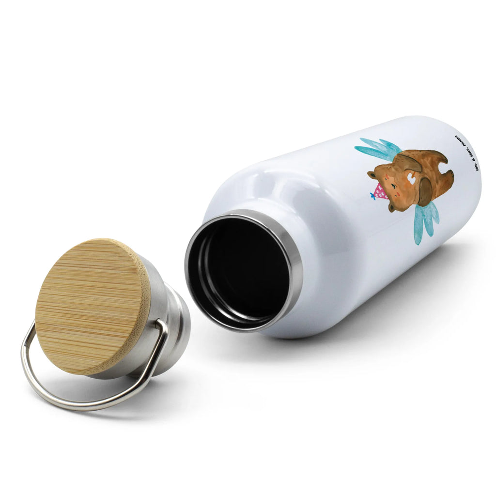 Trinkflasche Bär Zahnfee Thermosflasche, Isolierflasche, Edelstahl, Trinkflasche, isoliert, Wamrhaltefunktion, Sportflasche, Flasche zum Sport, Sportlerflasche, Bär, Teddy, Teddybär, Zahnfee, Fee, Milchzahn, Erster Zahn