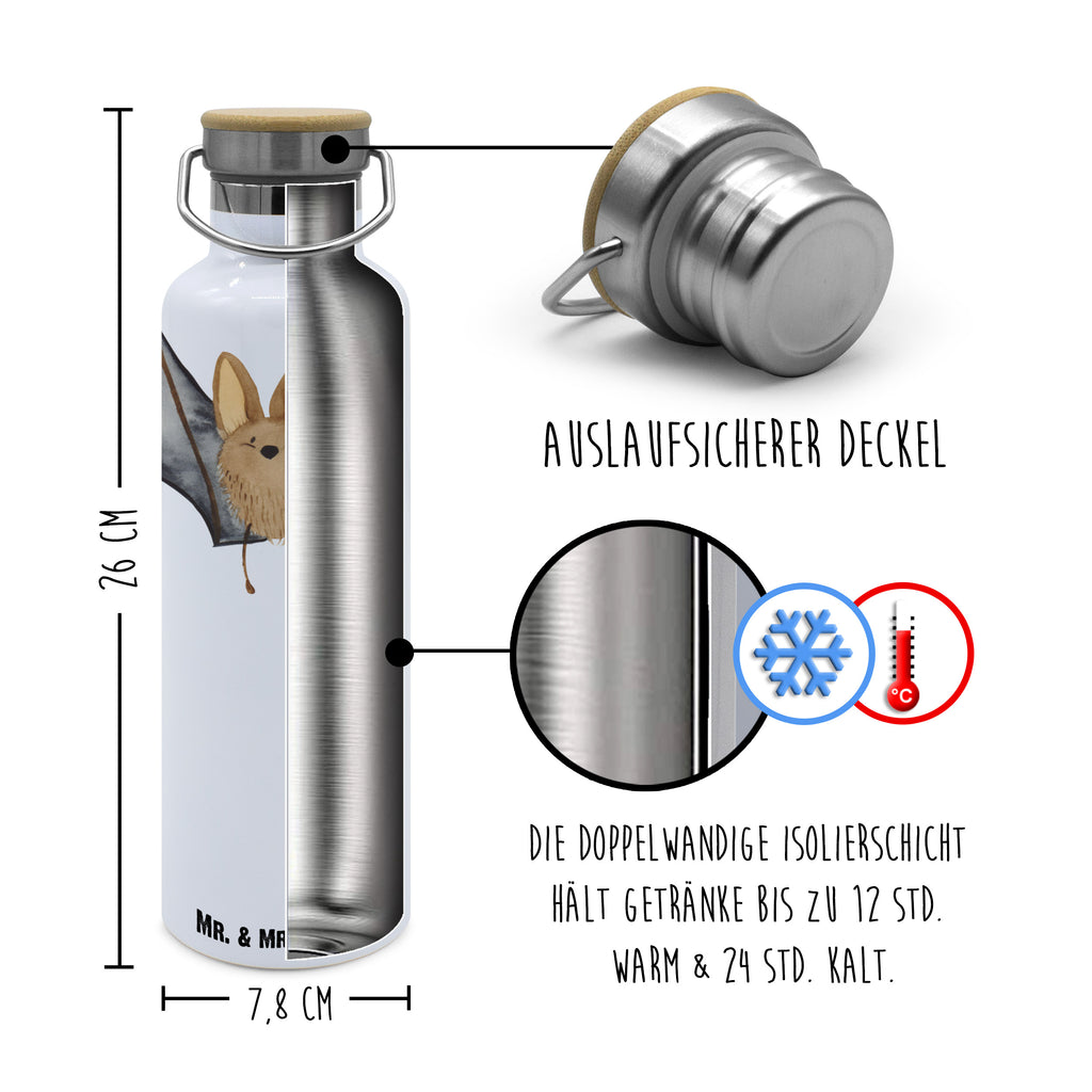 Trinkflasche Fledermaus Flügel Thermosflasche, Isolierflasche, Edelstahl, Trinkflasche, isoliert, Wamrhaltefunktion, Sportflasche, Flasche zum Sport, Sportlerflasche, Tiermotive, Gute Laune, lustige Sprüche, Tiere