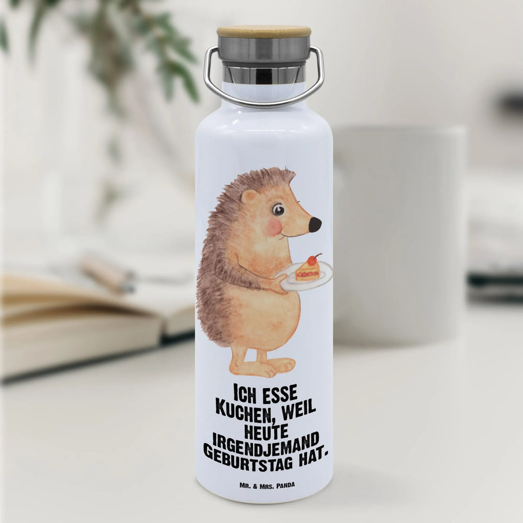 Trinkflasche Igel Kuchenstück Thermosflasche, Isolierflasche, Edelstahl, Trinkflasche, isoliert, Wamrhaltefunktion, Sportflasche, Flasche zum Sport, Sportlerflasche, Tiermotive, Gute Laune, lustige Sprüche, Tiere, Igel, Essen Spruch, Kuchen, Backen Geschenk, Kuchen backen, Einladung Party, Geburtstagskuchen, Torte