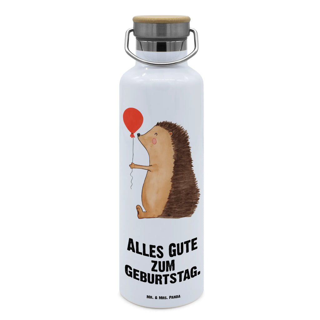 Trinkflasche Igel Luftballon Thermosflasche, Isolierflasche, Edelstahl, Trinkflasche, isoliert, Wamrhaltefunktion, Sportflasche, Flasche zum Sport, Sportlerflasche, Tiermotive, Gute Laune, lustige Sprüche, Tiere, Igel, Geburtstag, Herzlichen Glückwunsch, Glückwunsch, Geburtstagskind, Ballon, Happy Birthday