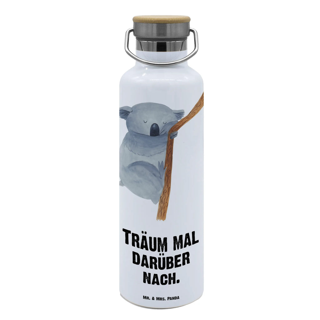 Trinkflasche Koalabär Thermosflasche, Isolierflasche, Edelstahl, Trinkflasche, isoliert, Wamrhaltefunktion, Sportflasche, Flasche zum Sport, Sportlerflasche, Tiermotive, Gute Laune, lustige Sprüche, Tiere, Koala, träumen, Traum, schlafen, Schlafzimmer, Traumland, Bär, Koalabär