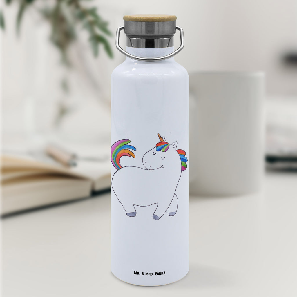 Trinkflasche Einhorn Stolzieren Thermosflasche, Isolierflasche, Edelstahl, Trinkflasche, isoliert, Wamrhaltefunktion, Sportflasche, Flasche zum Sport, Sportlerflasche, Einhorn, Einhörner, Einhorn Deko, Pegasus, Unicorn, stolz, anders, bunt, Pferd, Reiter, Reiten, Freundin, Geschenk