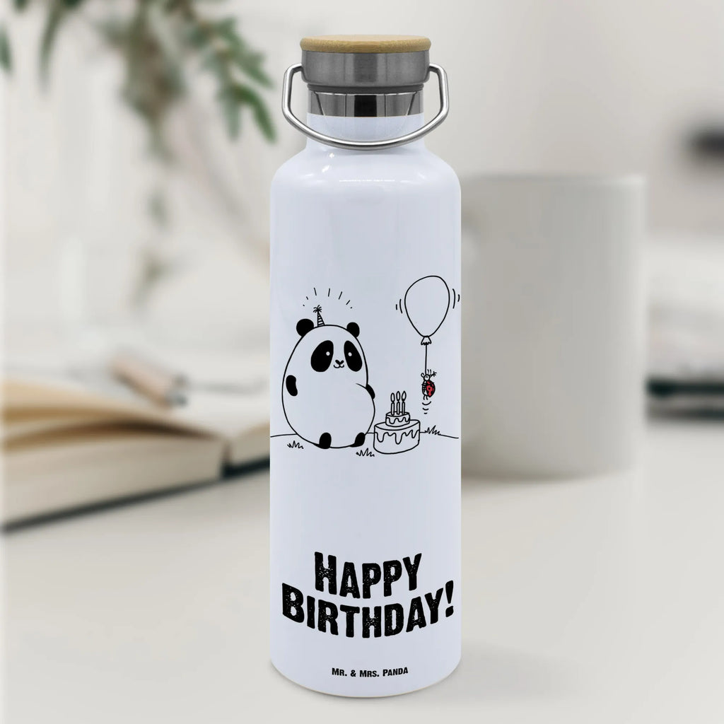 Trinkflasche Panda Geburtstag Thermosflasche, Isolierflasche, Edelstahl, Trinkflasche, isoliert, Wamrhaltefunktion, Sportflasche, Flasche zum Sport, Sportlerflasche