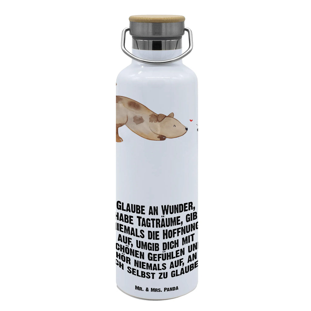 Trinkflasche Hund Marienkäfer Thermosflasche, Isolierflasche, Edelstahl, Trinkflasche, isoliert, Wamrhaltefunktion, Sportflasche, Flasche zum Sport, Sportlerflasche, Hund, Hundemotiv, Haustier, Hunderasse, Tierliebhaber, Hundebesitzer, Sprüche, Hunde, Hundespruch, Marienkäfer, Mischling, Mischlinghund