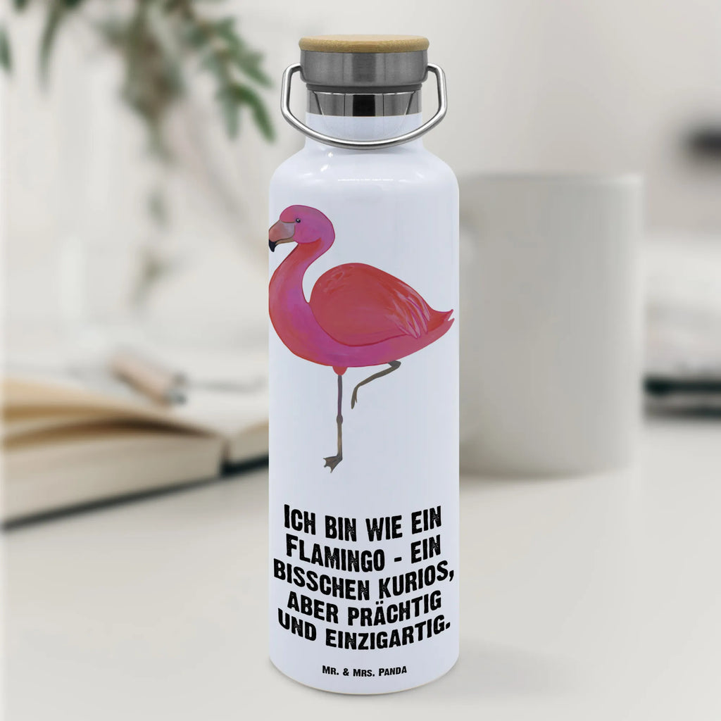 Trinkflasche Flamingo Classic Thermosflasche, Isolierflasche, Edelstahl, Trinkflasche, isoliert, Wamrhaltefunktion, Sportflasche, Flasche zum Sport, Sportlerflasche, Flamingo, Einzigartig, Selbstliebe, Stolz, ich, für mich, Spruch, Freundin, Freundinnen, Außenseiter, Sohn, Tochter, Geschwister