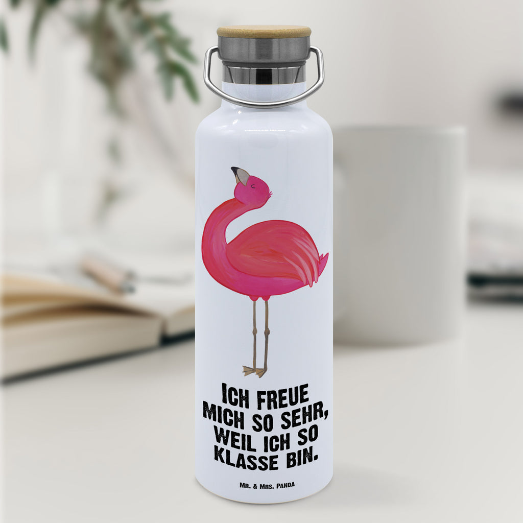 Trinkflasche Flamingo Stolz Thermosflasche, Isolierflasche, Edelstahl, Trinkflasche, isoliert, Wamrhaltefunktion, Sportflasche, Flasche zum Sport, Sportlerflasche, Flamingo, stolz, Freude, Selbstliebe, Selbstakzeptanz, Freundin, beste Freundin, Tochter, Mama, Schwester