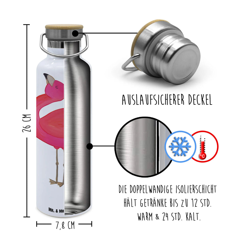 Trinkflasche Flamingo Stolz Thermosflasche, Isolierflasche, Edelstahl, Trinkflasche, isoliert, Wamrhaltefunktion, Sportflasche, Flasche zum Sport, Sportlerflasche, Flamingo, stolz, Freude, Selbstliebe, Selbstakzeptanz, Freundin, beste Freundin, Tochter, Mama, Schwester