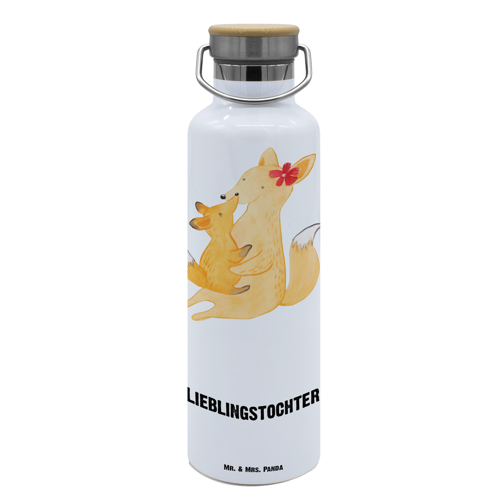 Trinkflasche Fuchs Mama Thermosflasche, Isolierflasche, Edelstahl, Trinkflasche, isoliert, Wamrhaltefunktion, Sportflasche, Flasche zum Sport, Sportlerflasche, Familie, Vatertag, Muttertag, Bruder, Schwester, Mama, Papa, Oma, Opa, Mutter, Tochter, Lieblingstochter, Beste Tochter, Geschenk