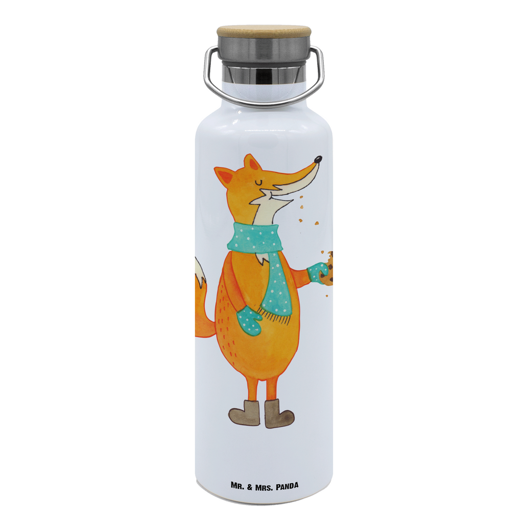 Trinkflasche Fuchs Keks Thermosflasche, Isolierflasche, Edelstahl, Trinkflasche, isoliert, Wamrhaltefunktion, Sportflasche, Flasche zum Sport, Sportlerflasche, Fuchs, Füchse, Backen Spruch, Kekse, Winter, Weihnachtszeit, Plätzchen, Liebe, Küche Deko