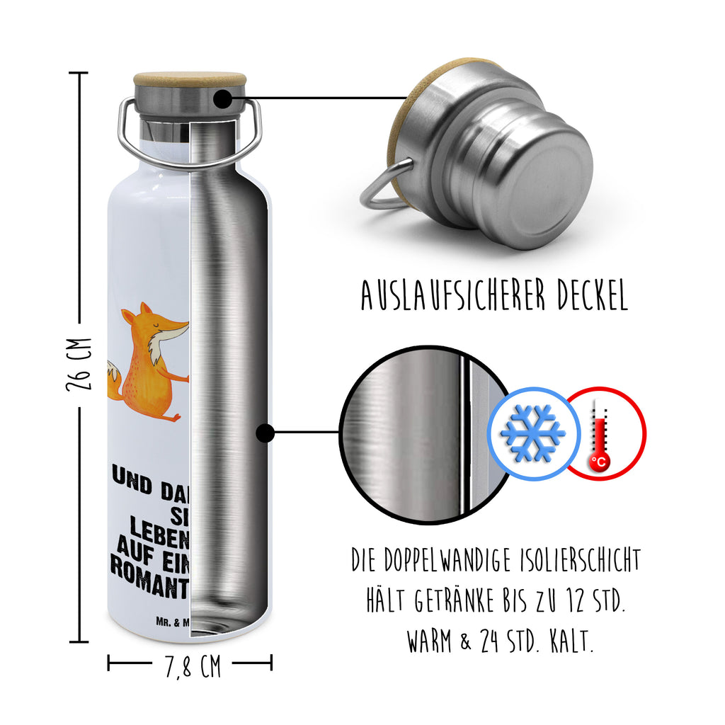 Trinkflasche Füchse Liebe Thermosflasche, Isolierflasche, Edelstahl, Trinkflasche, isoliert, Wamrhaltefunktion, Sportflasche, Flasche zum Sport, Sportlerflasche, Fuchs, Füchse, Fox, Liebe, Liebespaar, Paar, Partner, Freundin, Freund, Ehe, Verlobte, Ehemann, Ehefrau, Liebesbeweis