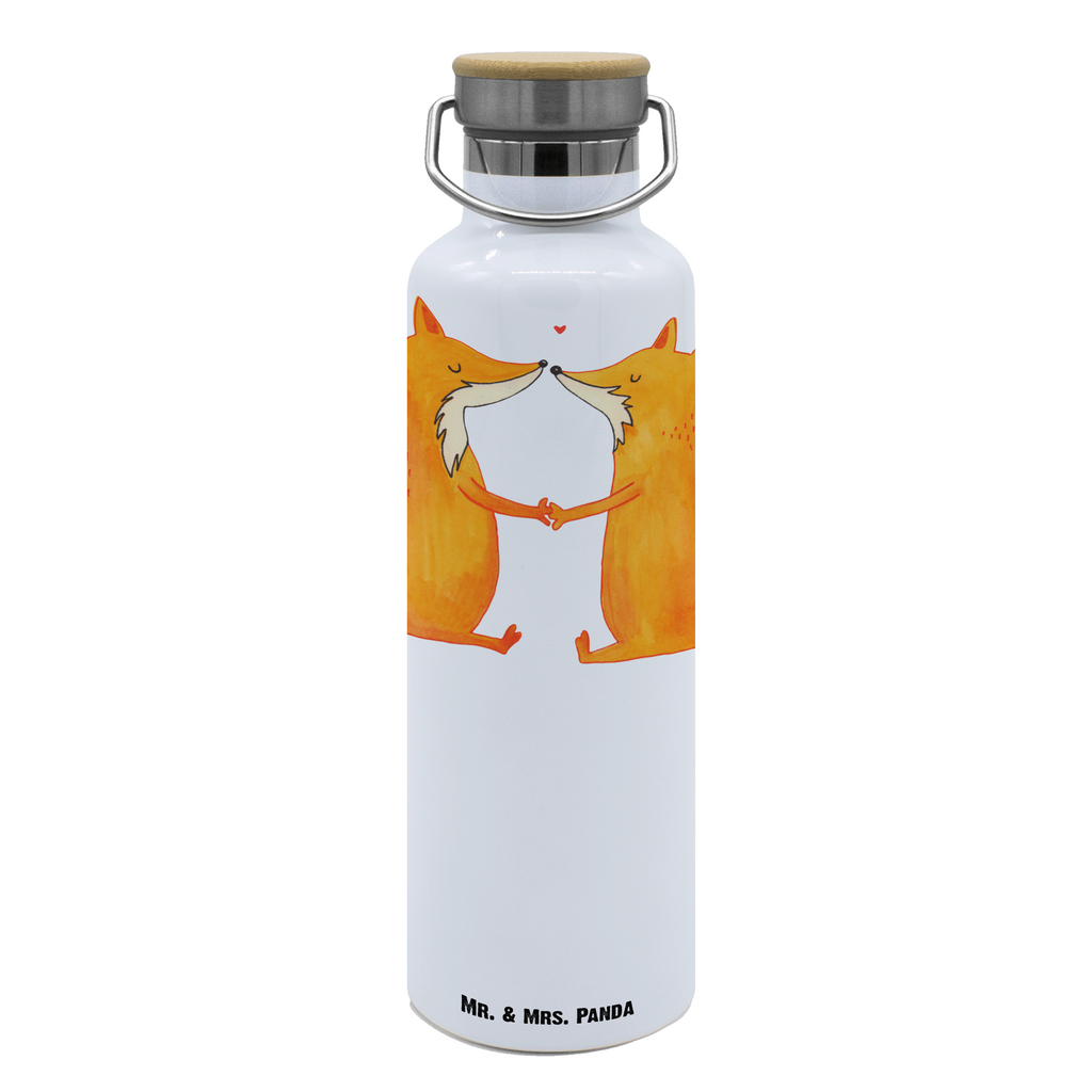 Trinkflasche Füchse Liebe Thermosflasche, Isolierflasche, Edelstahl, Trinkflasche, isoliert, Wamrhaltefunktion, Sportflasche, Flasche zum Sport, Sportlerflasche, Fuchs, Füchse, Fox, Liebe, Liebespaar, Paar, Partner, Freundin, Freund, Ehe, Verlobte, Ehemann, Ehefrau, Liebesbeweis