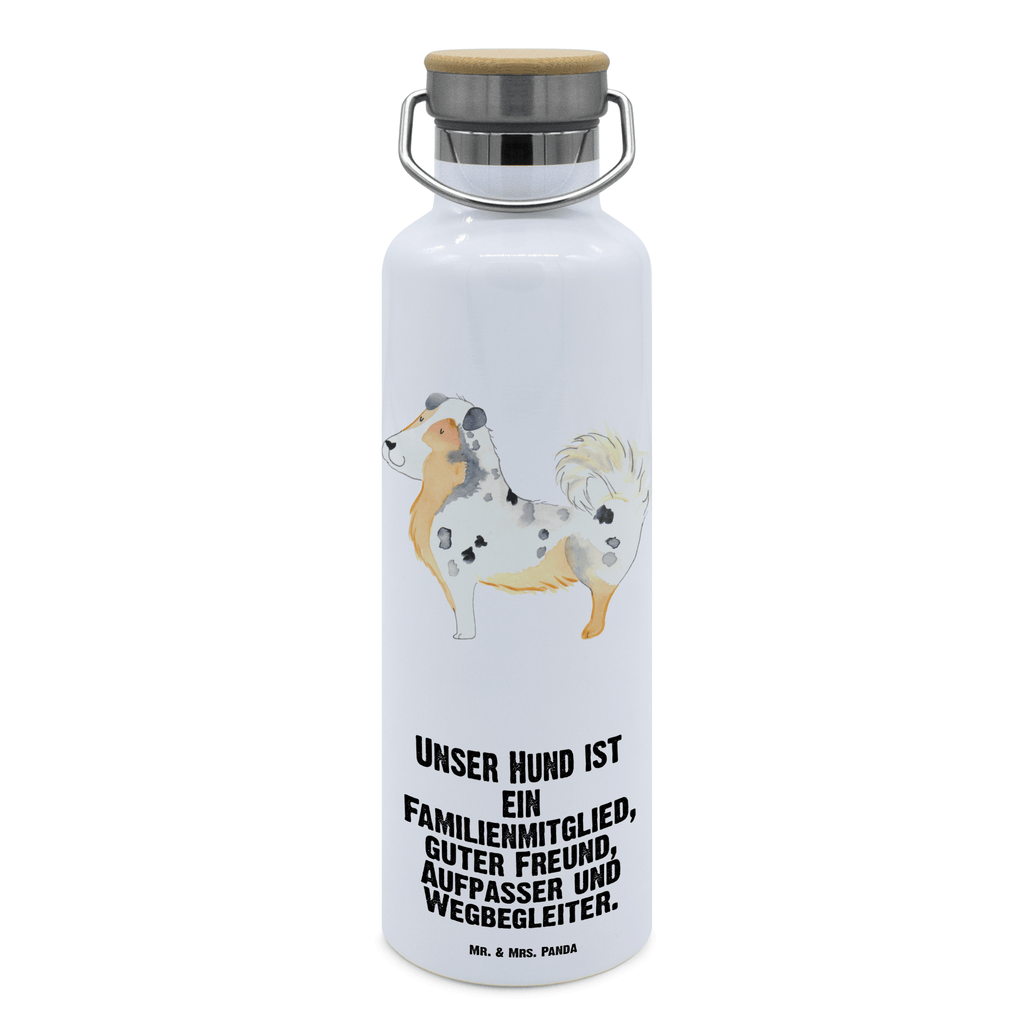 Trinkflasche Hund Australien Shepherd Thermosflasche, Isolierflasche, Edelstahl, Trinkflasche, isoliert, Wamrhaltefunktion, Sportflasche, Flasche zum Sport, Sportlerflasche, Hund, Hundemotiv, Haustier, Hunderasse, Tierliebhaber, Hundebesitzer, Sprüche, Australien Shepherd, Shepherd, Hundeliebe, Familienhund, Spruch