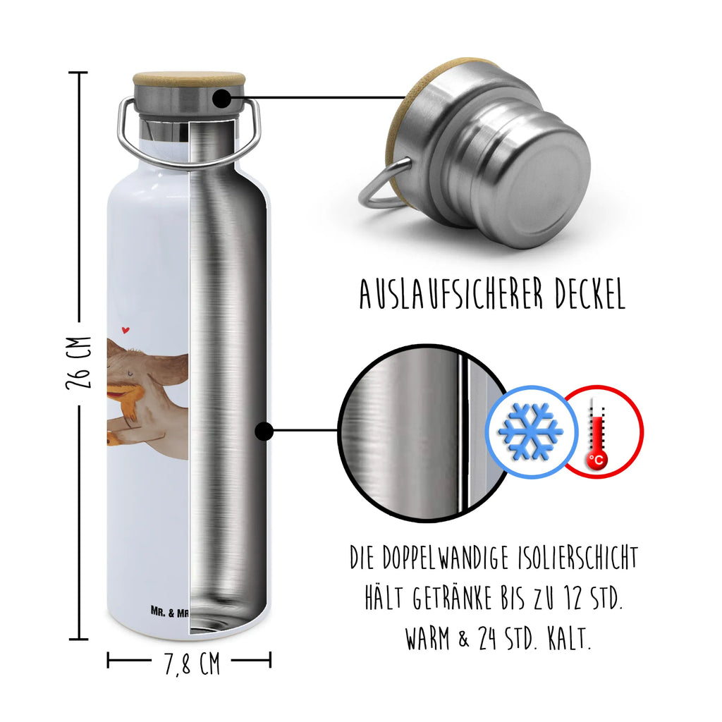 Trinkflasche Hund Dackel Thermosflasche, Isolierflasche, Edelstahl, Trinkflasche, isoliert, Wamrhaltefunktion, Sportflasche, Flasche zum Sport, Sportlerflasche, Hund, Hundemotiv, Haustier, Hunderasse, Tierliebhaber, Hundebesitzer, Sprüche, Hunde, Dackel, Dachshund, happy dog