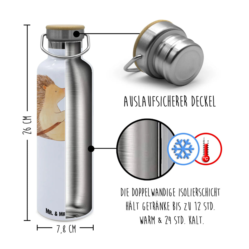 Trinkflasche Igel Grillen Thermosflasche, Isolierflasche, Edelstahl, Trinkflasche, isoliert, Wamrhaltefunktion, Sportflasche, Flasche zum Sport, Sportlerflasche, Tiermotive, Gute Laune, lustige Sprüche, Tiere, Igel, Grillen, Ziele, Motivation, arbeitslos, Sinn des Lebens, Spruch