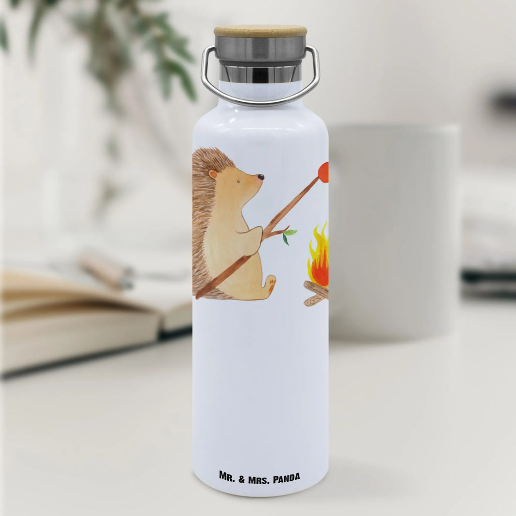 Trinkflasche Igel Grillen Thermosflasche, Isolierflasche, Edelstahl, Trinkflasche, isoliert, Wamrhaltefunktion, Sportflasche, Flasche zum Sport, Sportlerflasche, Tiermotive, Gute Laune, lustige Sprüche, Tiere, Igel, Grillen, Ziele, Motivation, arbeitslos, Sinn des Lebens, Spruch