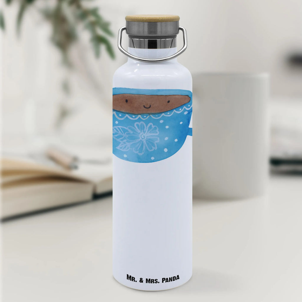 Trinkflasche Kaffee Tasse Thermosflasche, Isolierflasche, Edelstahl, Trinkflasche, isoliert, Wamrhaltefunktion, Sportflasche, Flasche zum Sport, Sportlerflasche, Tiermotive, Gute Laune, lustige Sprüche, Tiere, Kaffee, Tasse, Liebe, Geschmack, Genuss, Glücklich