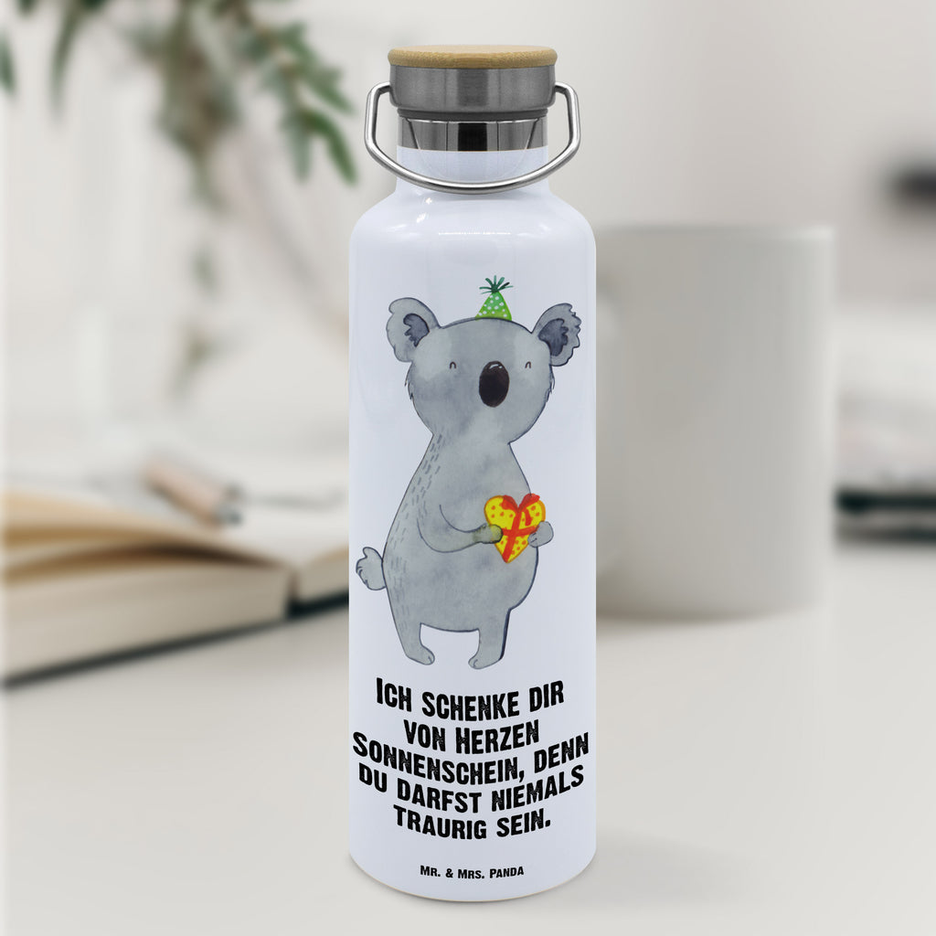 Trinkflasche Koala Geschenk Thermosflasche, Isolierflasche, Edelstahl, Trinkflasche, isoliert, Wamrhaltefunktion, Sportflasche, Flasche zum Sport, Sportlerflasche, Koala, Koalabär, Geschenk, Geburtstag, Party